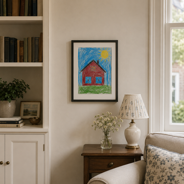 Magnetic Kids Frame — Front-Opening Display for Effortless Updates.