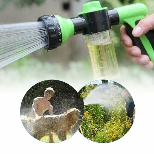 3-in-1 pet shower hose | Dog shower gun with soap dispenser and 3 adjustable settings